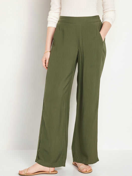 High-Waisted Playa Wide-Leg Pants