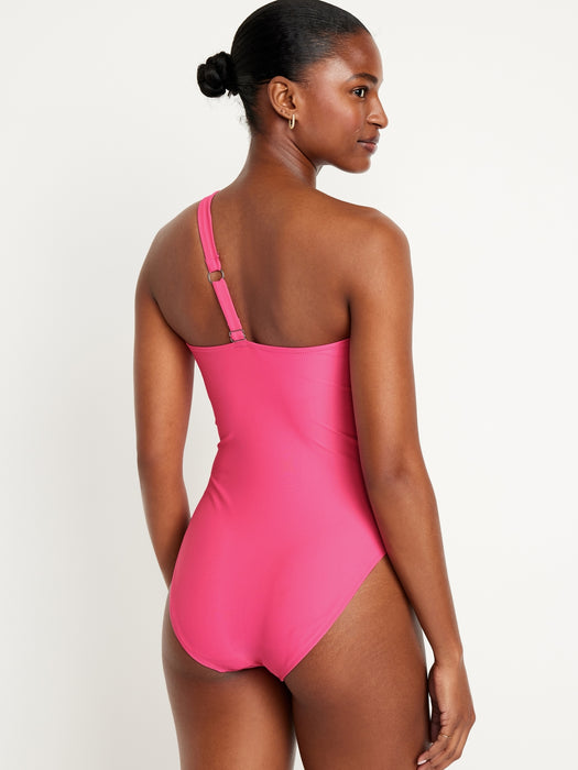 One-Shoulder Cutout Swimsuit