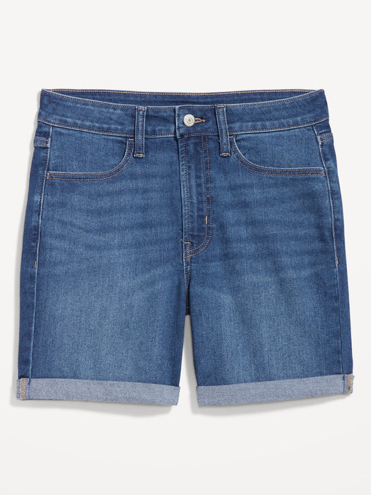 High-Waisted Wow Jean Shorts -- 5-inch inseam