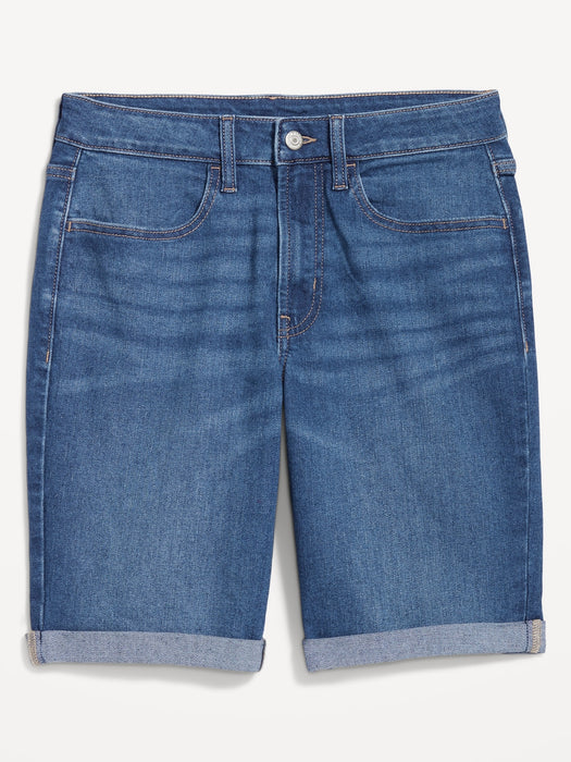 High-Waisted Wow Jean Shorts -- 9-inch inseam