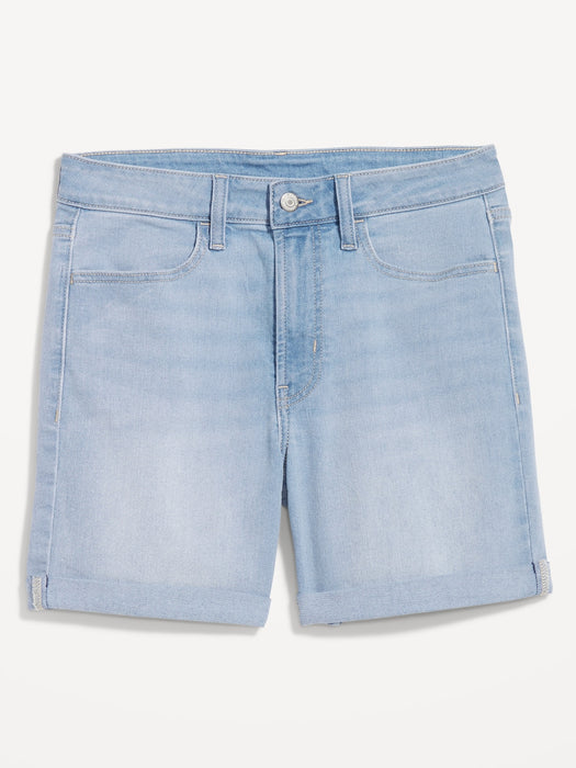 High-Waisted Wow Jean Shorts -- 5-inch inseam