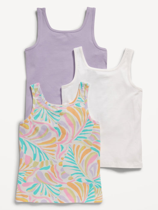 Square-Neck Tank Top 3-Pack for Girls