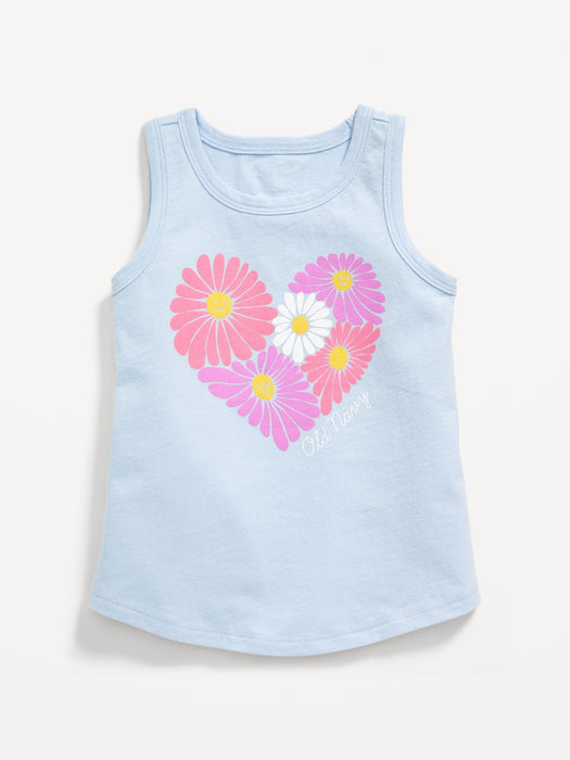 Logo-Graphic Tank Top for Toddler Girls