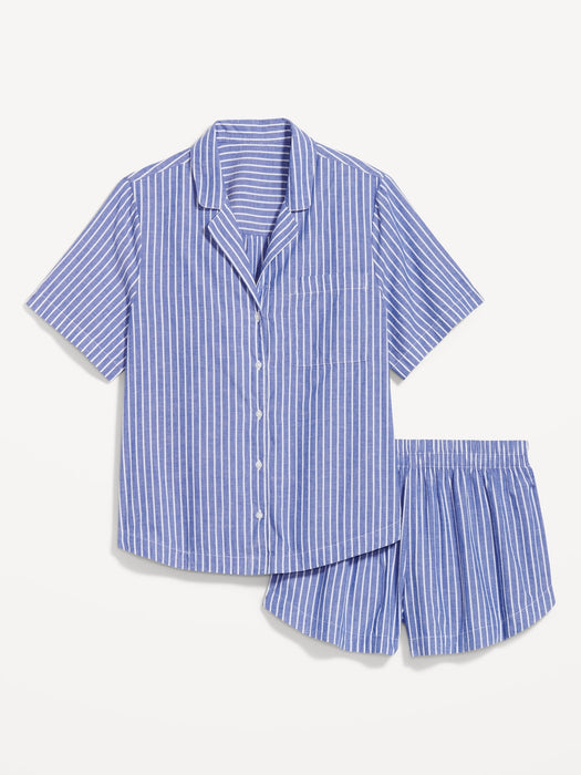 Poplin Pajama Short Set