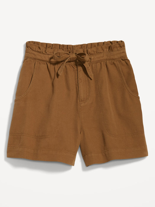 Extra High-Waisted Utility Shorts -- 4-inch inseam