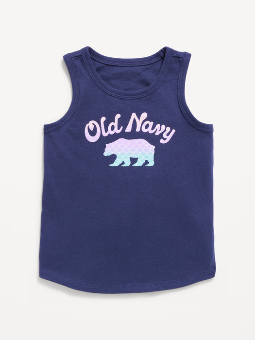 Logo-Graphic Tank Top for Toddler Girls