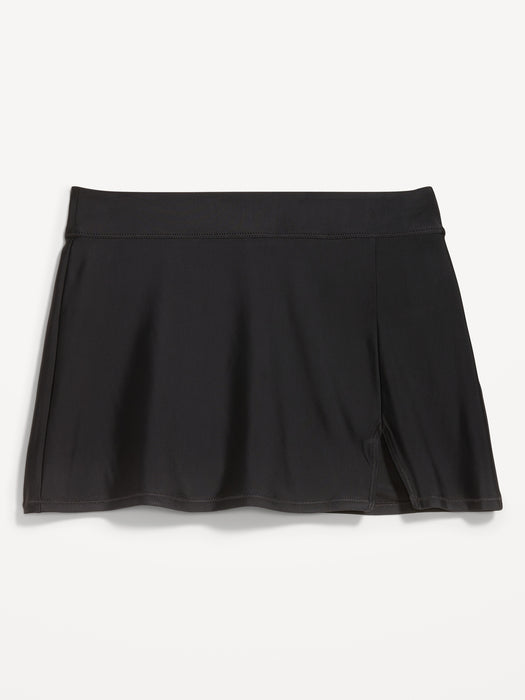 High-Waisted Matte Swim Skirt