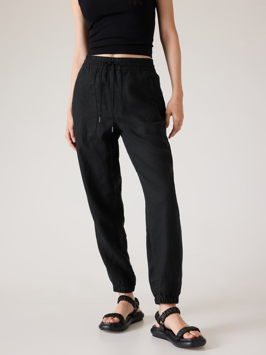 Retreat Linen High Rise Jogger