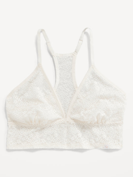 Lace Longline Racerback Bralette