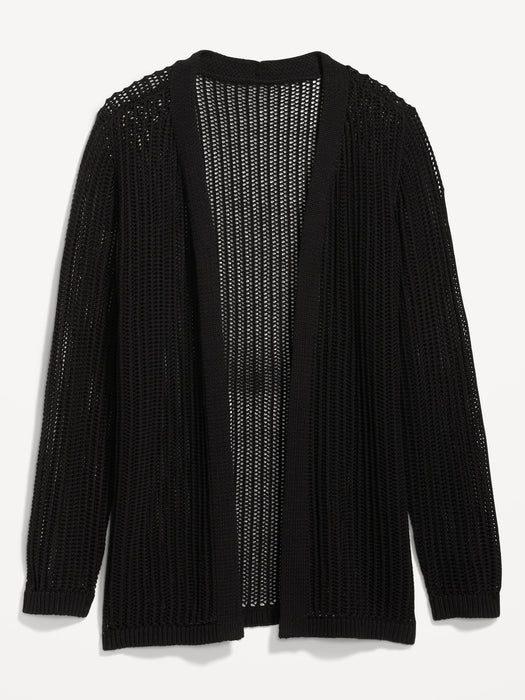 Open-Front Longline Sweater