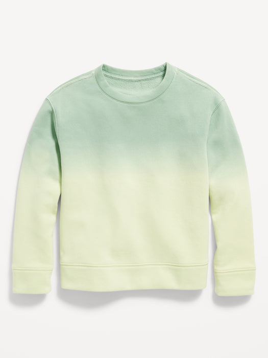 Dip-Dye Crew-Neck Sweatshirt for Boys