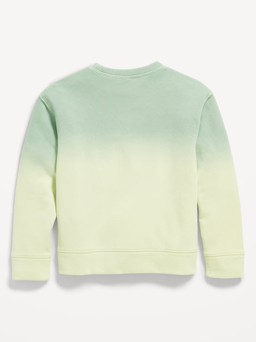 Dip-Dye Crew-Neck Sweatshirt for Boys
