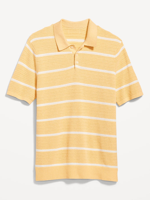 Striped Polo Sweater