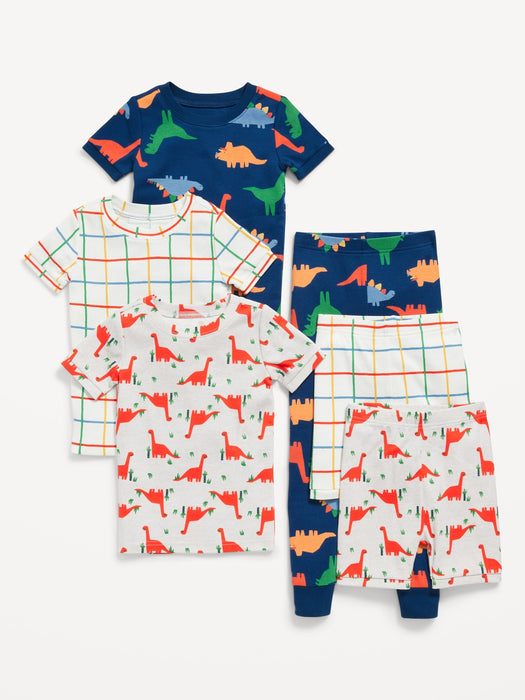 Unisex 6-Piece Printed Pajama Set for Toddler & Baby
