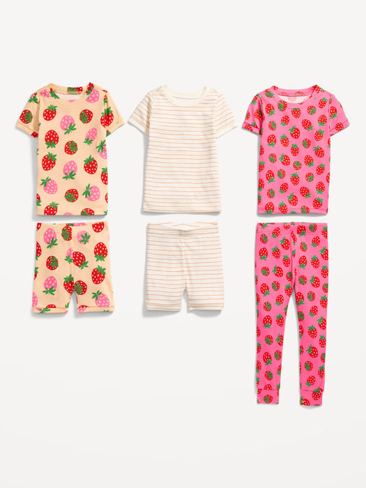 Unisex 6-Piece Printed Pajama Set for Toddler & Baby