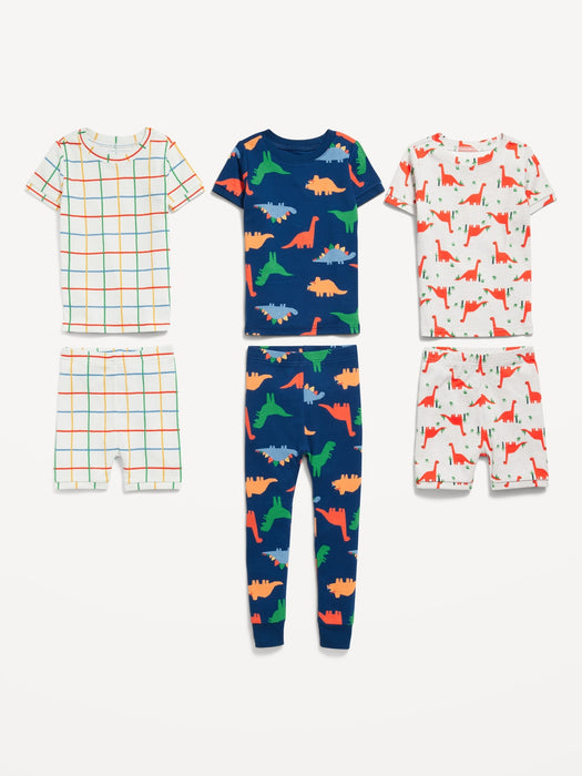 Unisex 6-Piece Printed Pajama Set for Toddler & Baby