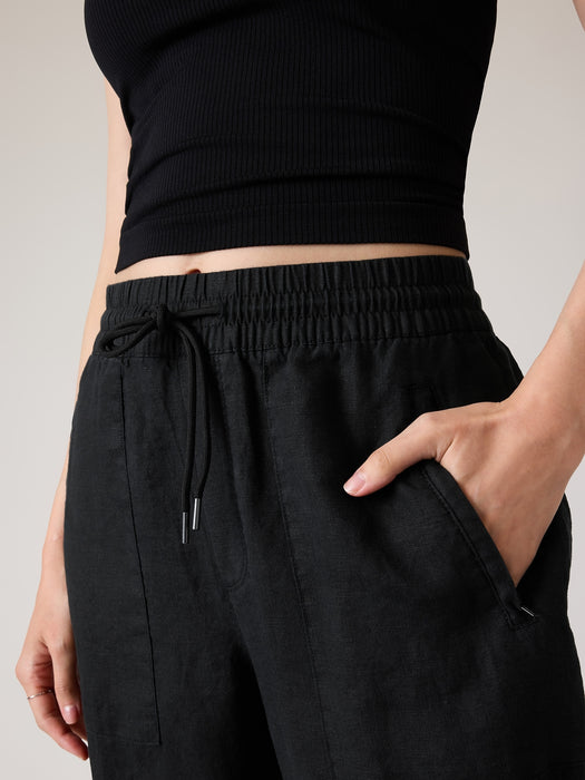 Retreat Linen High Rise Jogger