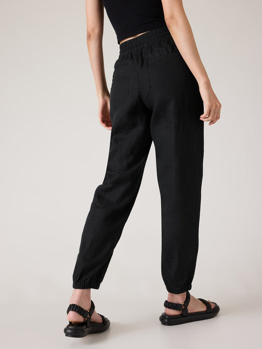 Retreat Linen High Rise Jogger