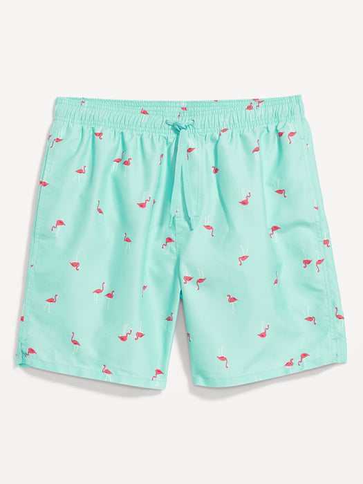 Printed Swim Trunks -- 7-inch inseam