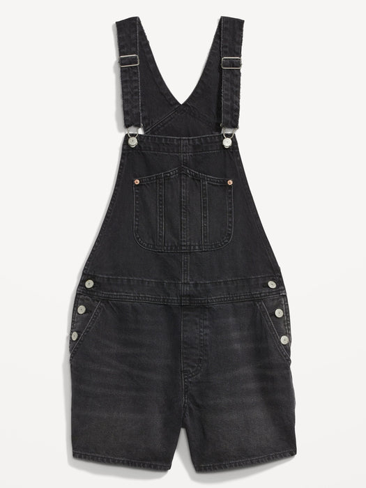 Slouchy Jean Shortalls -- 3.5-inch inseam