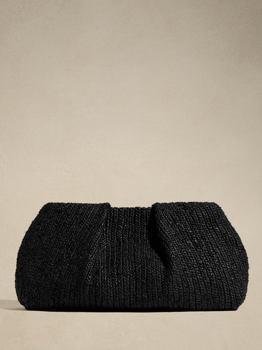 Riviera Raffia Clutch