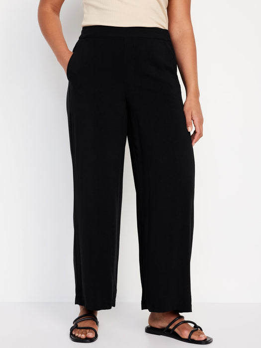 High-Waisted Playa Wide-Leg Pants