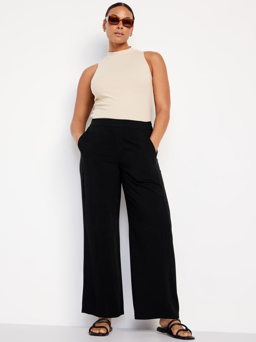 High-Waisted Playa Wide-Leg Pants