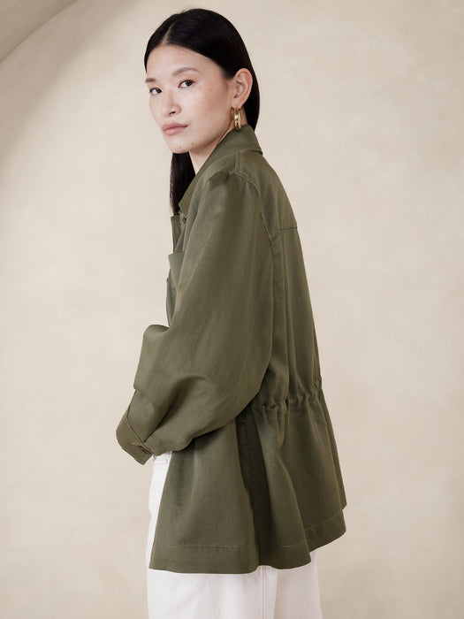 Lucia Cotton-Linen Jacket