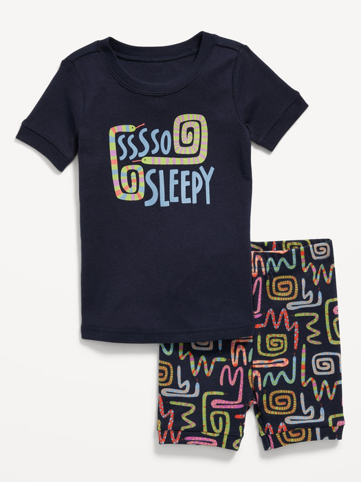 Unisex Snug-Fit Printed Pajama Set for Toddler & Baby