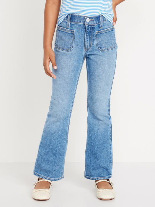 High-Waisted Utility Slim Flare Jeans for Girls