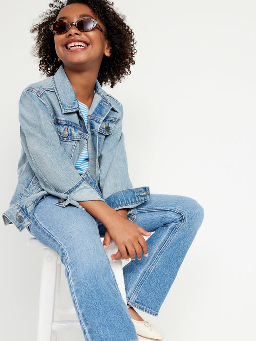High-Waisted Utility Slim Flare Jeans for Girls