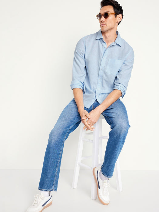 Classic Fit Everyday Linen-Blend Shirt