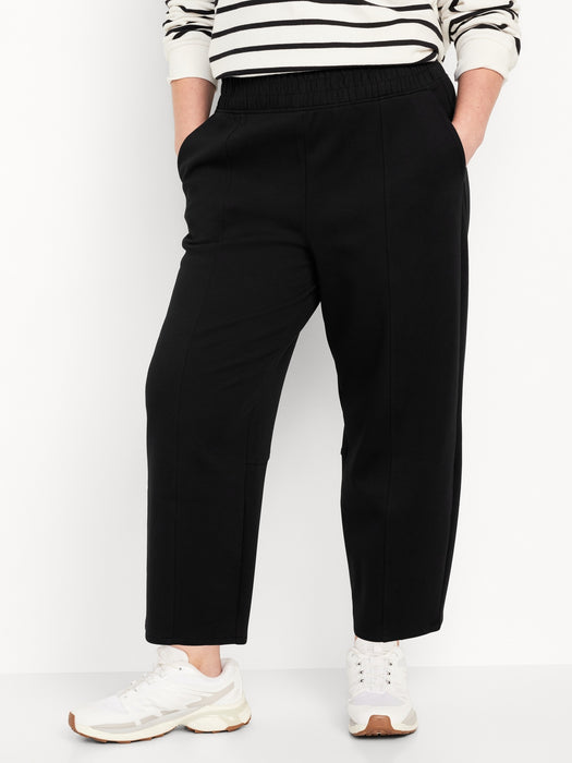 High-Waisted Dynamic Fleece Barrel-Leg Sweatpants