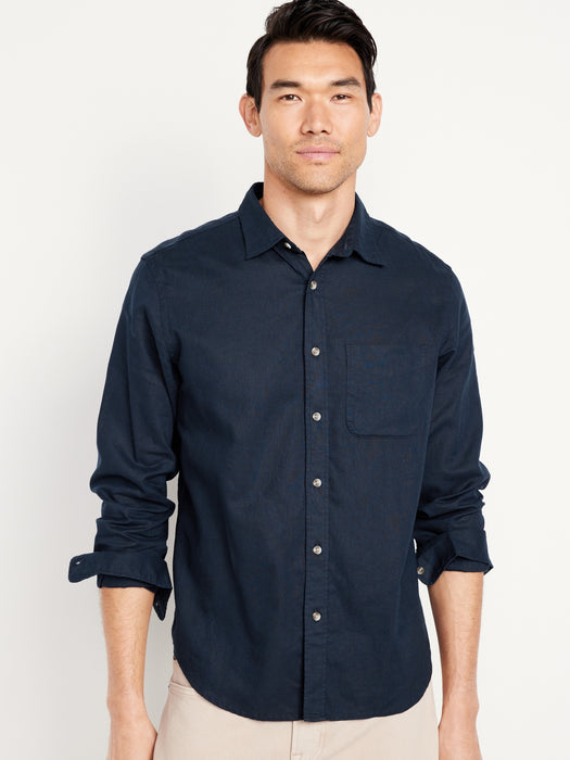 Classic Fit Everyday Linen-Blend Shirt