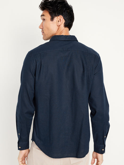 Classic Fit Everyday Linen-Blend Shirt