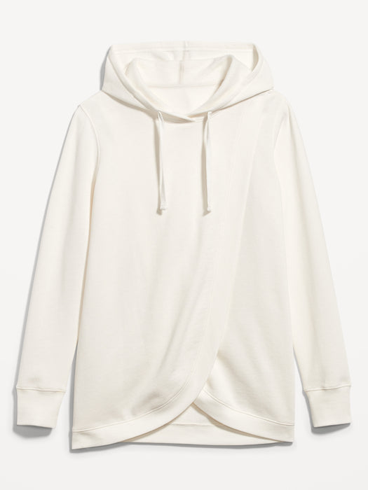 Maternity Cross-Front Nursing Pullover Hoodie
