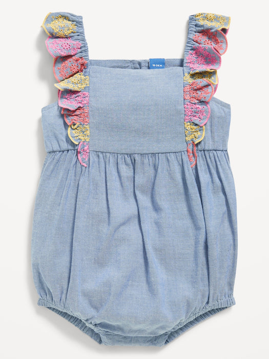 Ruffled One-Piece Romper for Baby