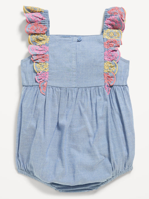 Ruffled One-Piece Romper for Baby