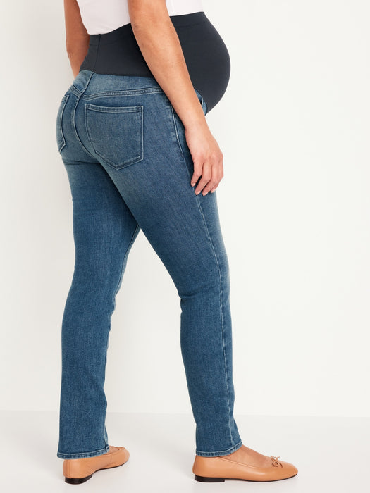 Maternity Full-Panel Wow Straight Jeans