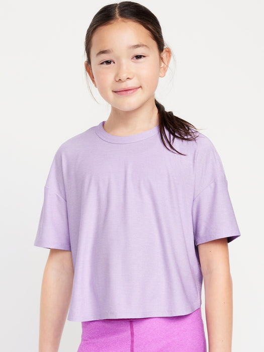 Cloud 94 Soft Go-Dry Cool Cropped T-Shirt for Girls