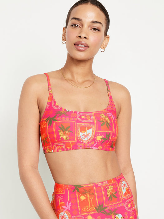 Scoop-Neck Bikini Swim Top