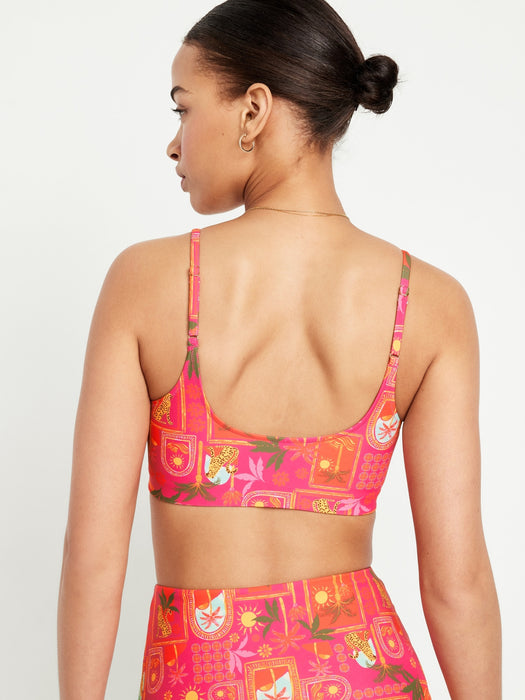 Scoop-Neck Bikini Swim Top