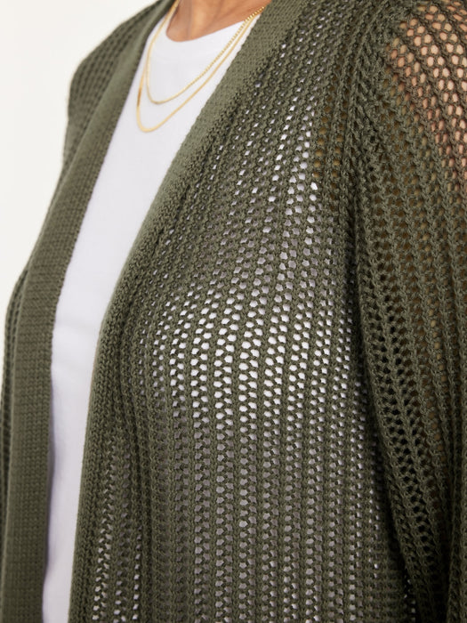 Open-Front Longline Sweater