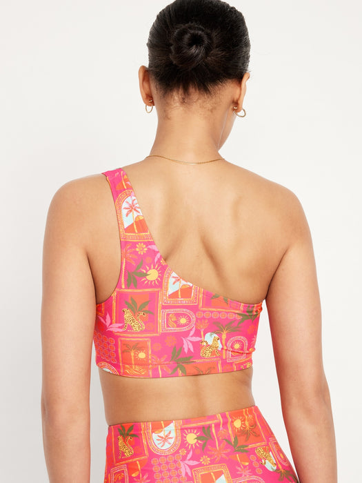 One-Shoulder Bikini Swim Top