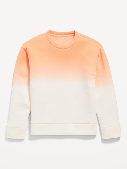 Dip-Dye Crew-Neck Sweatshirt for Boys