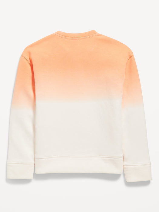 Dip-Dye Crew-Neck Sweatshirt for Boys