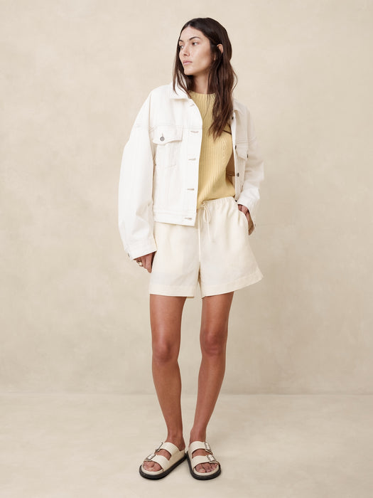 Julia Cotton Cropped Sweater Vest