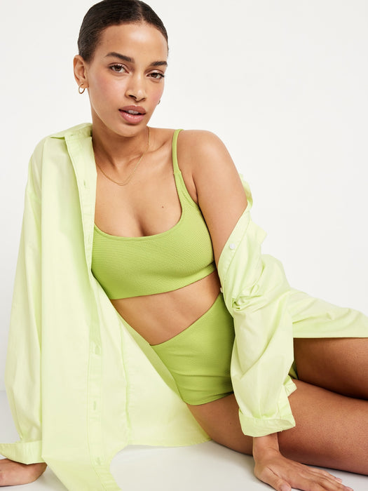 Scoop-Neck Bikini Swim Top