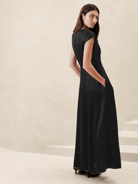Astral Silk Maxi Dress
