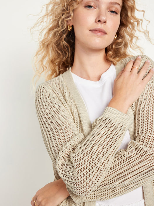 Open-Front Longline Sweater